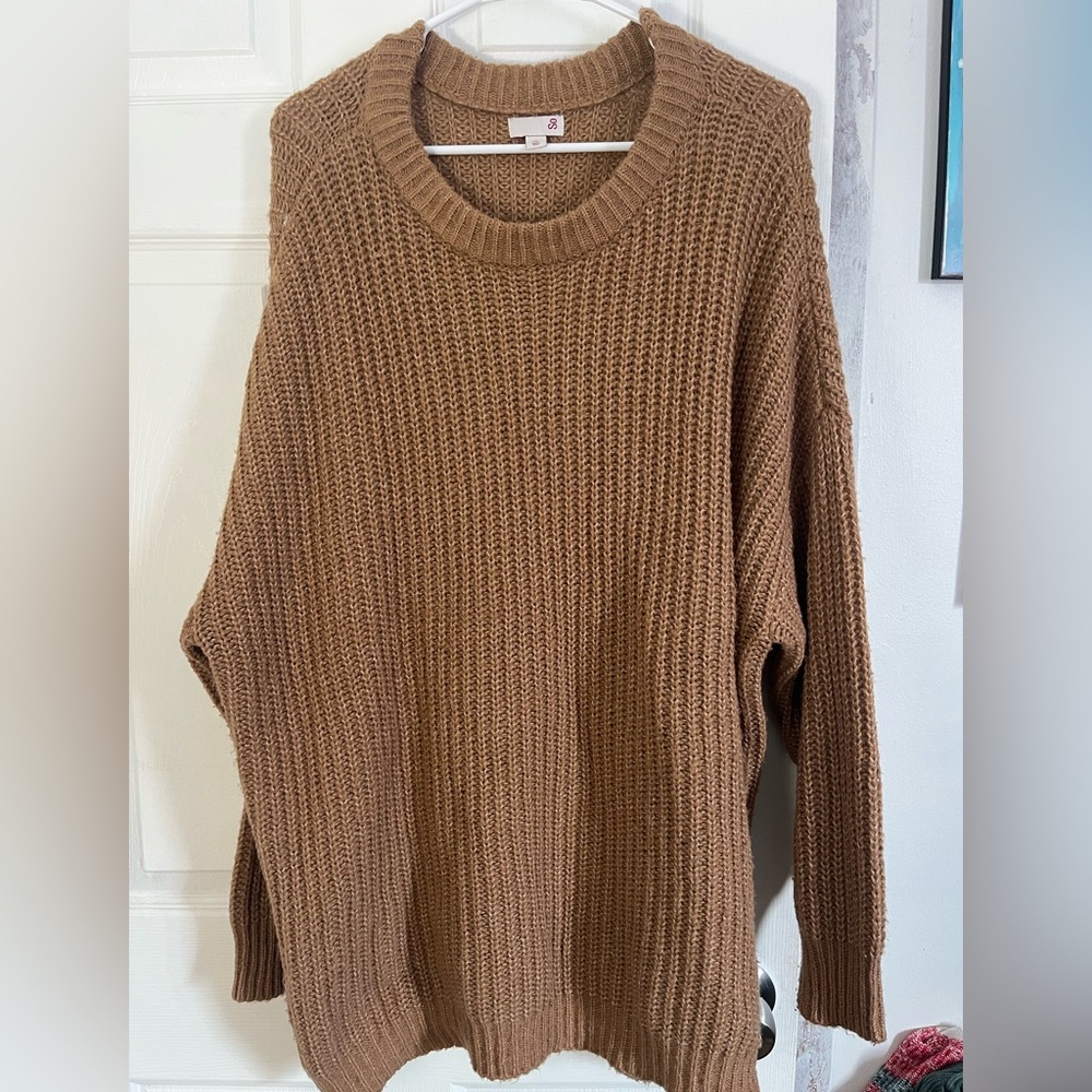 Cozy Brown Knit Sweater